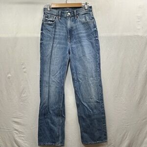 Gap Jeans Vintage High Rise Womens Blue Stone Acid Wash Preppy Classic Size 6/28